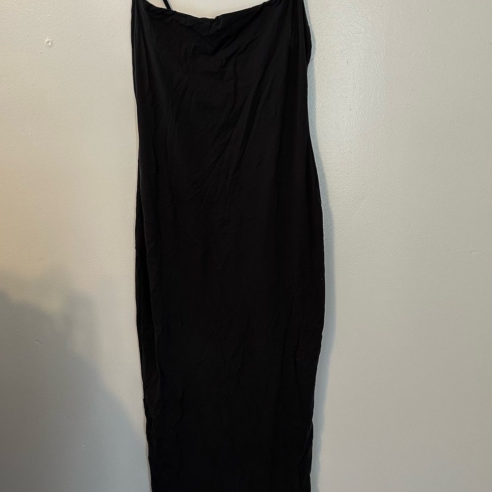 SKIMS Black Maxi Dress